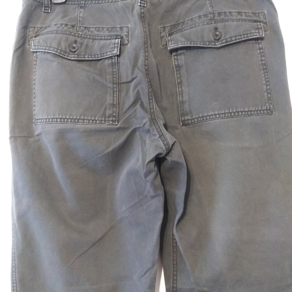 Old Navy Cargo Pants Men 34x32 Charcoal Baggy Wide Leg Vintage